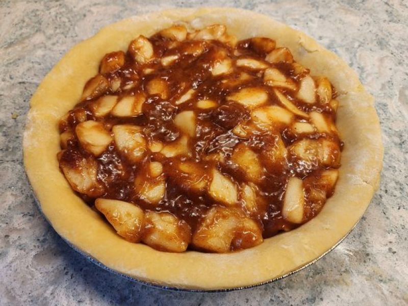 cropped Apple Pie Filling