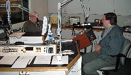 Me and Mark on the radio