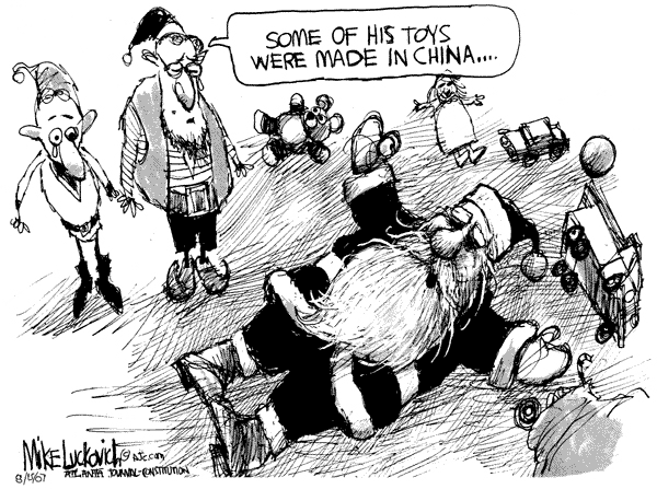 santa claus meets chinese imports